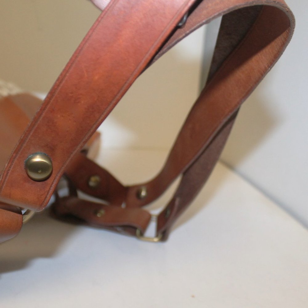 New Zenith Italy Vachetta Basket Purse Bag - Picture 10 of 11